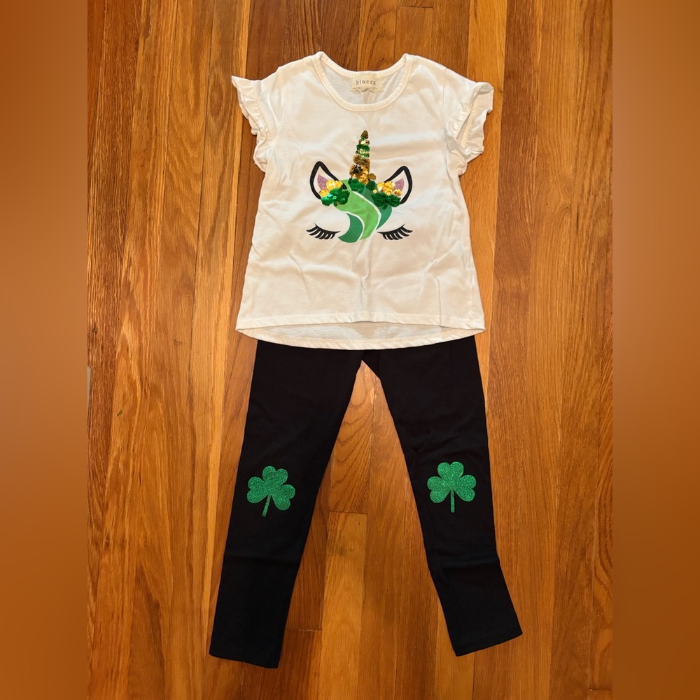 St. Patrick’s Day Unicorn set-girls size 7